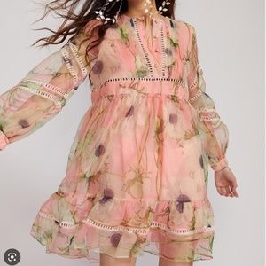 CYNTHIA ROWLEY Cynthia Rowley Poppy organza smock dress